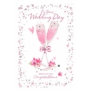GREETING CARDS,Wedding Day 6's Champagne Flutes