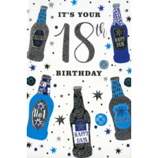 AGE 18 CARDS Male 6's Bottles & Stars