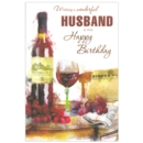 BIRTHDAY CARDS,Husband 6's Red Wine