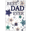 BIRTHDAY CARDS,Dad 6's Text & Stars