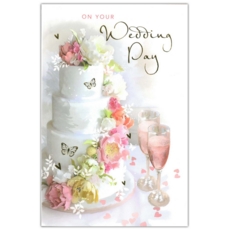 WEDDING DAY CARDS,6's Wedding Cake