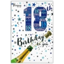AGE 18 CARDS 6's Male Text & Stars