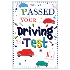 DRIVING TEST PASS CARDS, 6's Car, Lights & Cone
