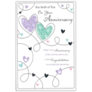 GREETING CARDS,Your Anni.6's Floral Hearts