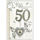 GREETING CARDS,Your Golden Anni.6's Hearts