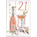 AGE 21 CARDS,Female 6's Floral Cocktail