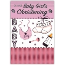 CHRISTENING CARDS,Baby Girl 12's (Was 0.79)