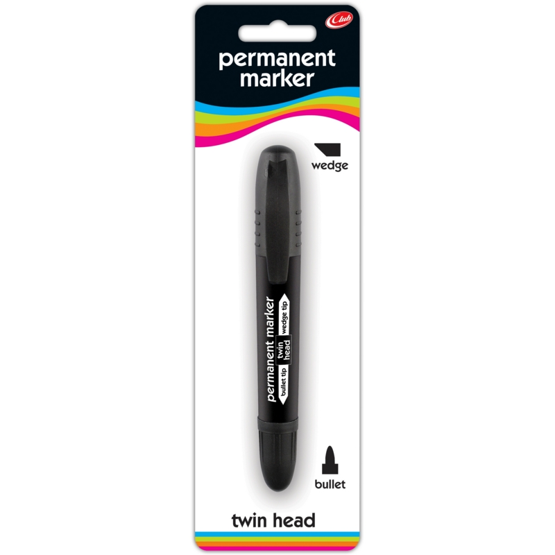 PERMANENT MARKER,Twin Tip Black I/cd (Club)        CB480