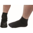 MENS THERMAL Gripper Slipper Socks Black H/pk