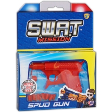 SPUD GUN,Die Cast 4 in 1 H/pk 2 Asst.Cols CDU