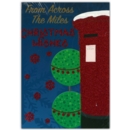 XMAS CARDS,Across the Miles 12's Glitter Post Box