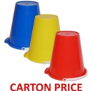 BUCKET,Round High Gloss 9in Lge(Multi Carton Price,3x48pc)