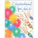 GREETING CARDS,Congratulations 6's Balloons & Streamers
