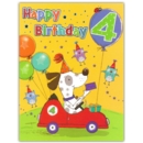 GREETING CARDS,Age 4 Male 6's Dog in Car