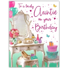 BIRTHDAY CARDS,Auntie 6's Dressing Table (Was 1.49)