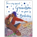 GREETING CARDS,Grandson 6's Skateboarding