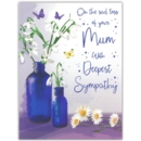 SYMPATHY CARDS,Loss of Mum 6's Snowdrops (Was 1.49)