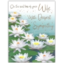 GREETING CARDS,Loss of Wife 6's Waterlilies