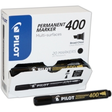 PERMANENT MARKER,400 Chisel Tip Broad Black Dispenser