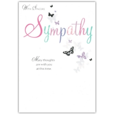 SYMPATHY CARDS,6's Butterflies