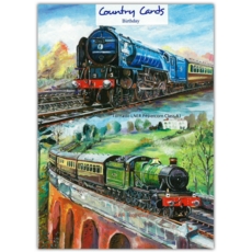 BIRTHDAY CARDS,6's Classic Locomotives