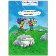 HUMOUR CARDS, 6's Country Walks