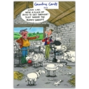 HUMOUR CARDS,Blank 6's Sheep Shearing