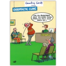 HUMOUR CARDS, 6's Chiropractors, Golf Humour.