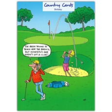 BIRTHDAY CARDS,Humour 6's Clueless Golfer