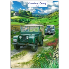 GREETING CARDS,Blank 6's Landrovers