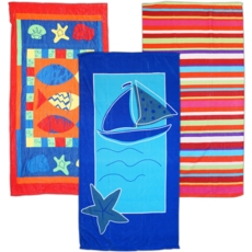 BEACH TOWEL,Asst.Designs In Bag