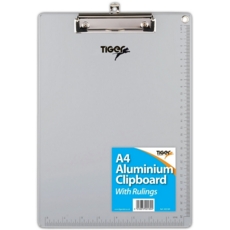 CLIPBOARD,Aluminium A4 With Rulings (Tiger)