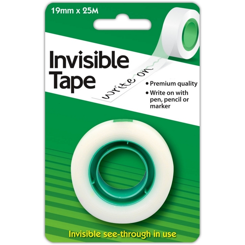 INVISIBLE TAPE,19x25m Refill Matt Finish,Write On,I/cd C903