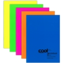 NOTEBOOK,Cool Polyprop A4 80pg Asst.Neon Cols