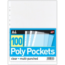 POLY POCKETS,A4 100's (Club)