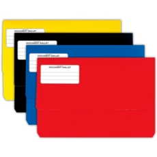 DOCUMENT WALLET,Bright Cols. Asst. Foolscap