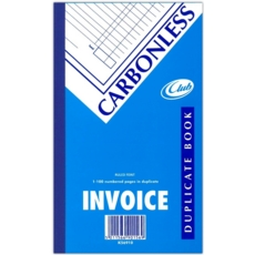 DUPLICATE BOOK,NCR Invoice 8.25x5/206x125mm (Club)