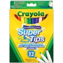 FIBRE PENS,Bright Supertips 12's   (Crayola)