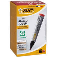 PERMANENT MARKER,Red  Chisel Tip,Loose Bxd. 2300 (Bic)