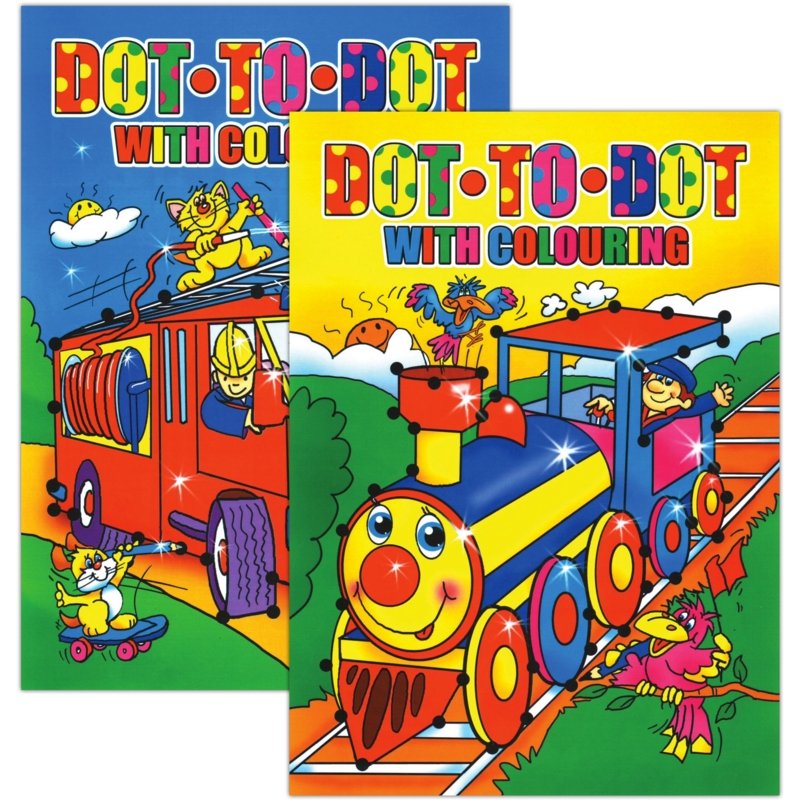 DOT TO DOT BOOK,A4 ABC with Colouring