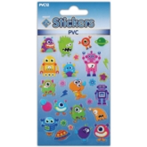 STICKERS,PVC Aliens and Spaceships