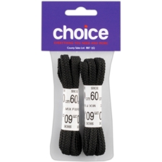 LACES,Shoe Black (2 Pairs) 60cm I/cd