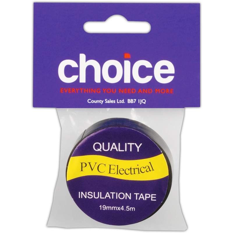 TAPE,Black Insulating 19x4.5m I/cd