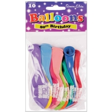 BALLOONS,Happy 80th 10's