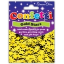 CONFETTI,Table Foil Stars Gold 11mm H/pk