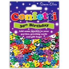 CONFETTI,Table Foil 30th H/pk