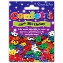 CONFETTI,Table Foil 40th H/pk