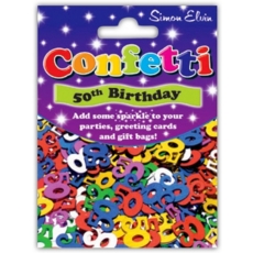 CONFETTI,Table Foil 50th H/pk