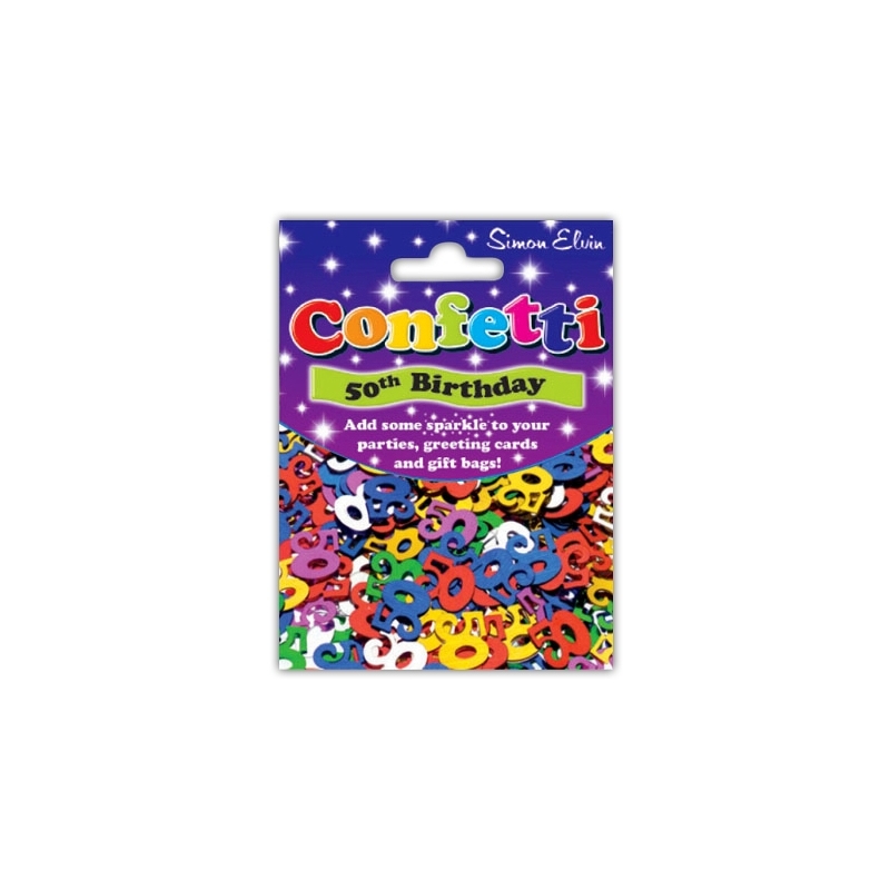 CONFETTI,Table Foil 50th H/pk