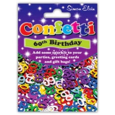 CONFETTI,Table Foil 60th H/pk